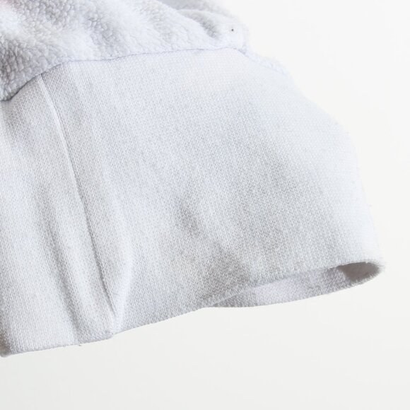 Faherty Reverse Beach Fleece Full Zip Up Hoodie Jacket White Cotton Size Medium - Picture 8 of 16